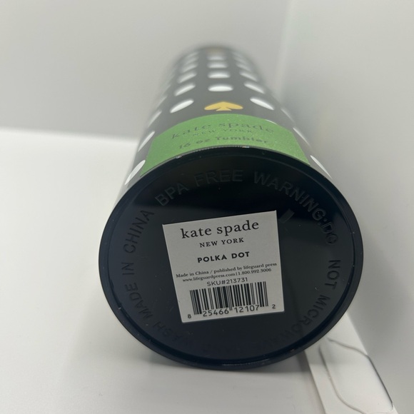 Kate spade polka dot tumbler new with tags never used. - Picture 3 of 4